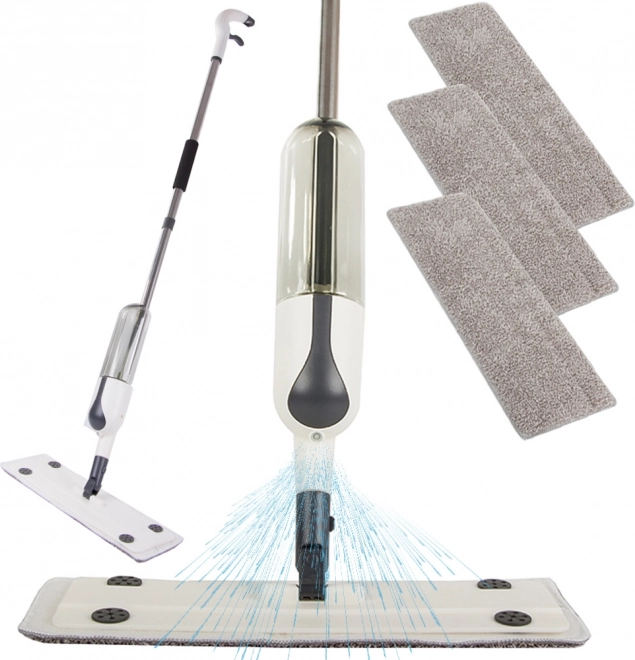 Mop z mikrofibry ze zbiornikiem i spryskiwaczem