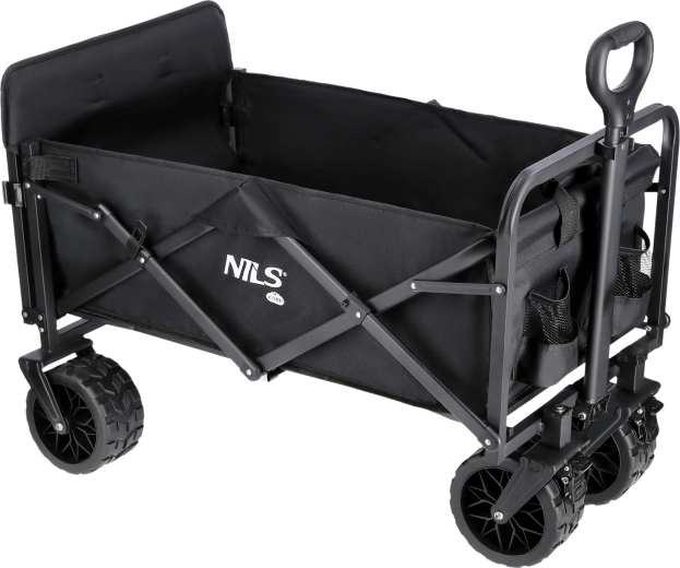 Składany wózek kempingowy NILS Camp czarny 160 l