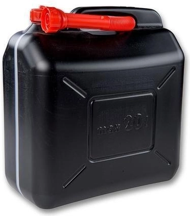 Plastowy kanister na substancje lotne 20 l, czarny