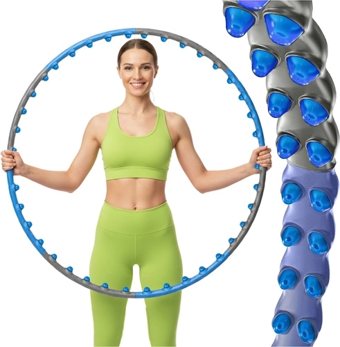 Hula hoop do masażu z wypustkami magnetycznymi Trizand 110 cm