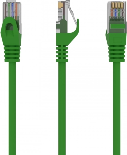 Zielony kabel sieciowy typu patch Cat 6 UTP 1,5 m
