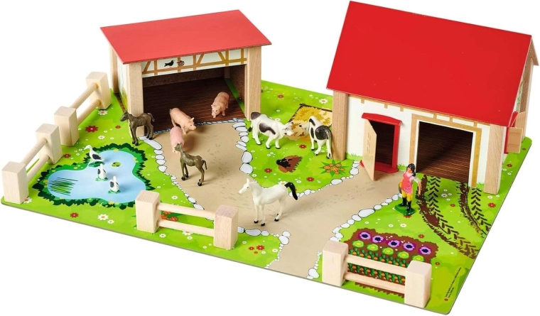 Realistyczna drewniana farma do niekończącej się zabawy