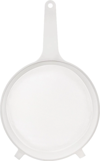 Biały drobny durszlak z plastiku 25 cm