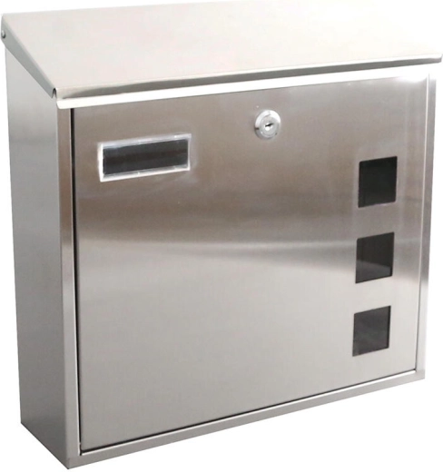 Skrzynka pocztowa ze stali nierdzewnej 350 × 330 × 110 mm