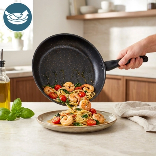 Nieprzywierająca granitowa powłoka dla zdrowszego gotowania
