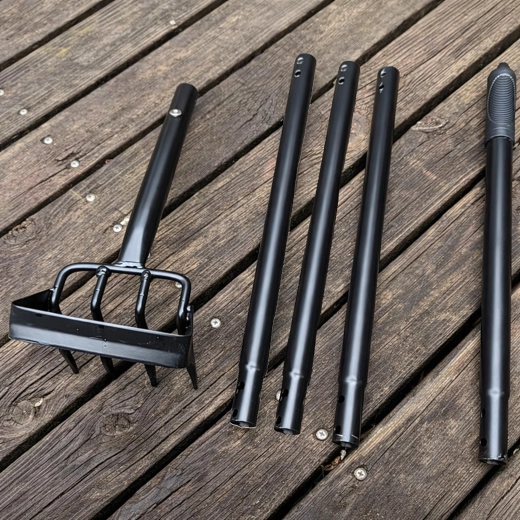 4-częściowy metalowy trzonek dla łatwego przechowywania