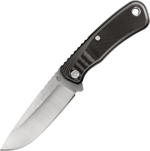 Gerber Downwind Fixed DP Black solidny nóż outdoorowy 10,8 cm czarno-szary