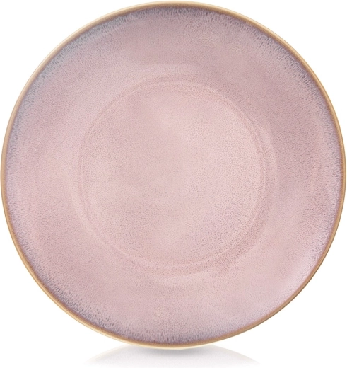 Różowy ceramiczny płytki talerz obiadowy Glaze 27 cm