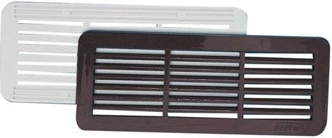 Kratka wentylacyjna z osłoną 150 × 60 mm, biała, 2 szt.