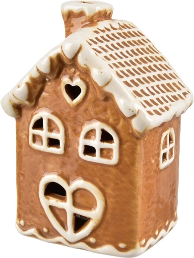 Ceramiczny domek z piernika z oświetleniem LED