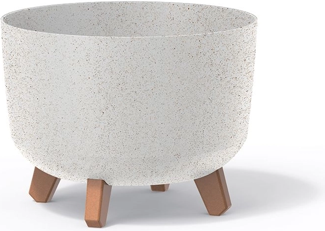 Doniczka Gracia Standard Eco Wood 33,9 cm – biała