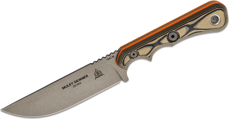 Wytrzymałe materiały: 154CM, G10 i konstrukcja full-tang