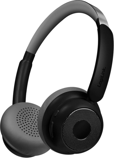 Słuchawki bezprzewodowe z mikrofonem i ANC – LogiLink AuraSolo, czarne