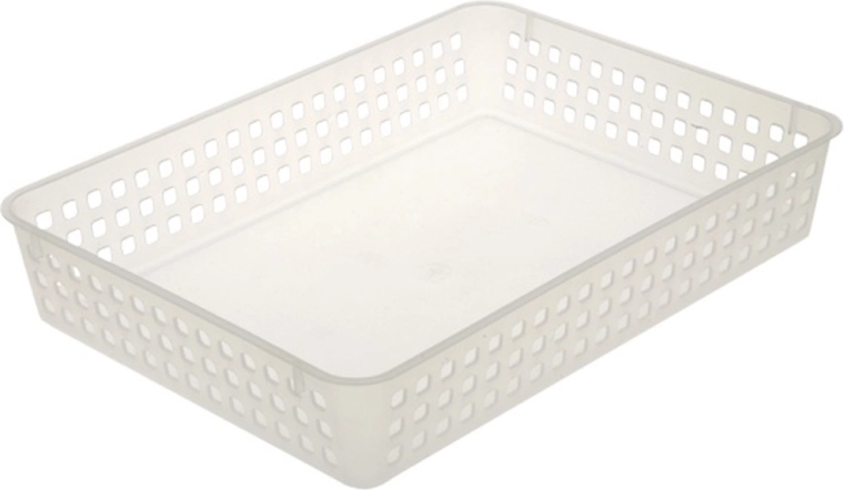 Plastowy koszyk mini transparentny 36,5 × 25 × 6,3 cm