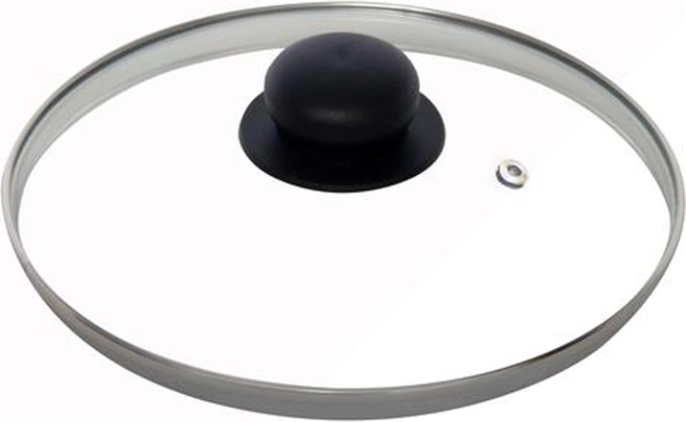 Szklana pokrywka 26 cm z nierdzewną obręczą