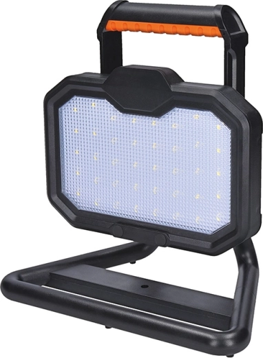 Solight przenośny akumulatorowy reflektor LED 20 W 2000 lm pomarańczowo-czarny