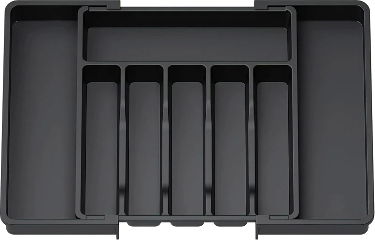 Regulowany organizer na sztućce do szuflady kuchennej 33–57 cm