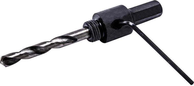 Uchwyt do bimetalowych otwornic 14–30 mm z wiertłem prowadzącym