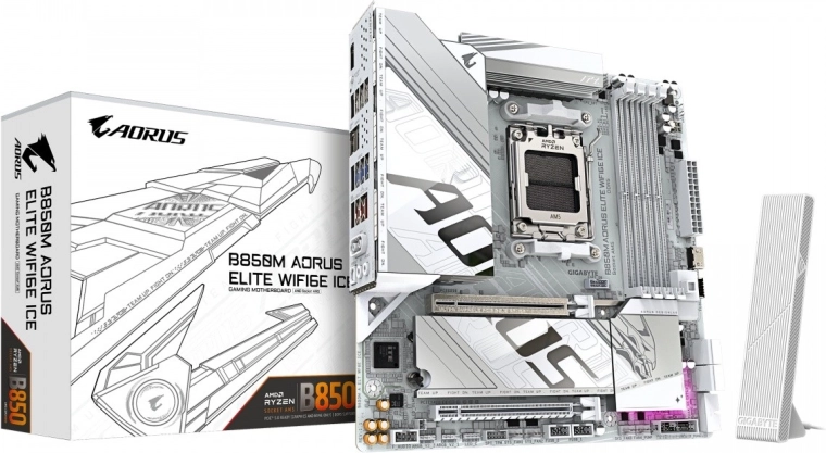 Płyta główna mATX Gigabyte AORUS B850M Elite WiFi 6E ICE (AM5)