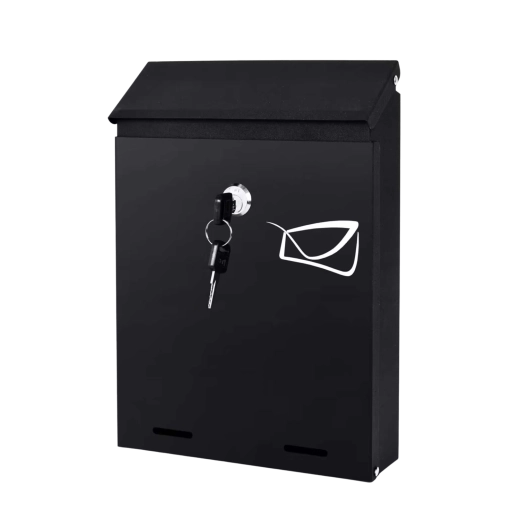 Skrzynka pocztowa HERON, stalowa, zamykana, 26 × 18,5 × 5,5 cm