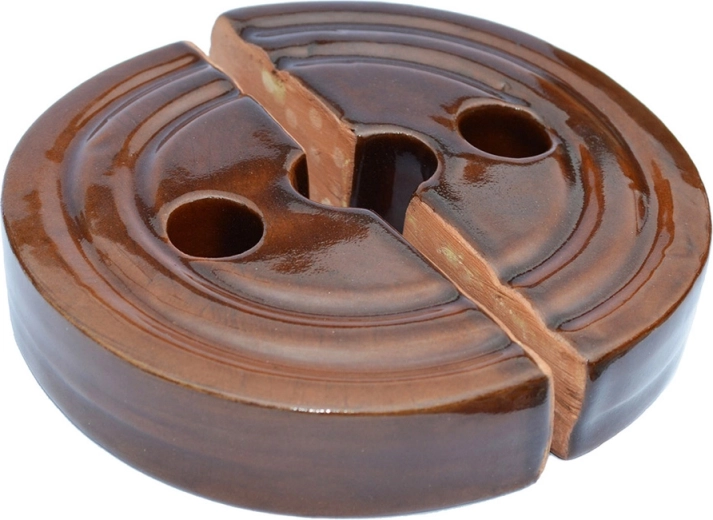Zestaw dwóch kamieni dociskowych z kamionki 17 cm