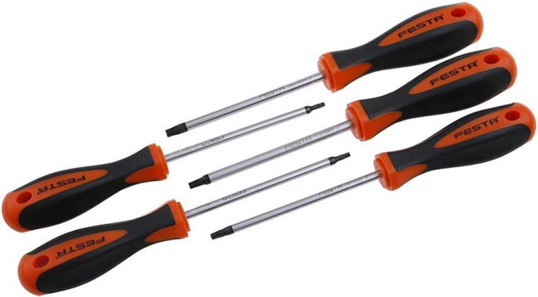 Zestaw wkrętaków TORX FESTA S2, 5 sztuk