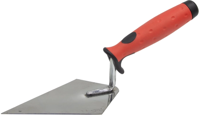 Kielnia dekarska ze stali nierdzewnej 140 × 95 mm z gumową rękojeścią