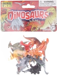 Zwierzątka dinozaury w woreczku – zestaw figurek