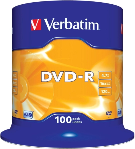Verbatim DVD-R Matt Silver 4,7 GB 16x - 100 szt.