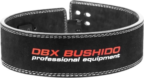 Skórzany pas trójbojowy DBX BUSHIDO z klamrą dźwigniową