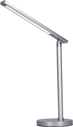 Solight LED lampka biurkowa 7 W z funkcją ściemniania i zmianą barwy światła, srebrna