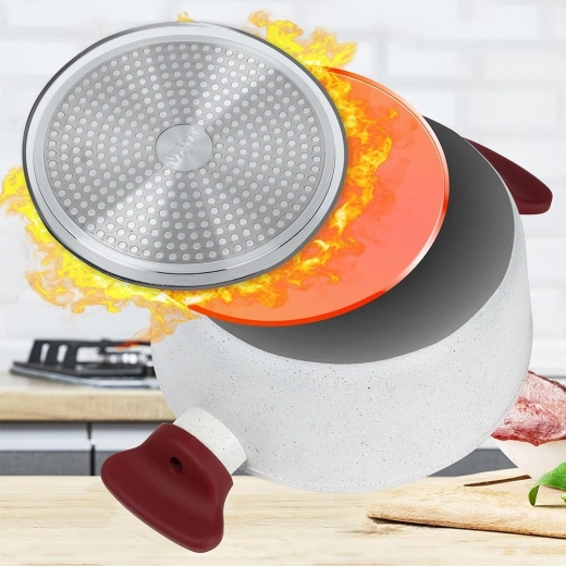 Indukcyjne dno dla równomiernego rozprowadzania ciepła