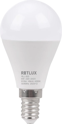Żarówka LED Retlux mini globe E14 6 W 4000 K