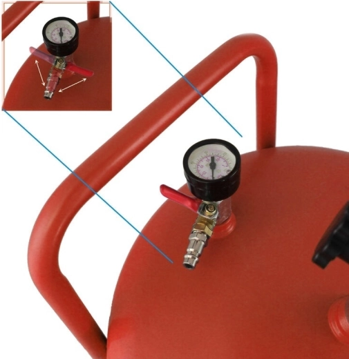 Szybkie opróżnianie sprężonym powietrzem