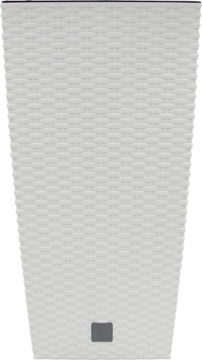 Plastowa donica Rato Square 26,5 × 26,5 × 50 cm biała