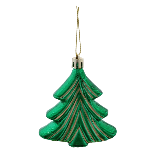 Błyszczące choinki z metalicznym połyskiem