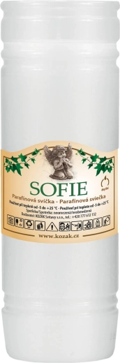 Wkład zapasowy do znicza 18 cm, biały, parafina