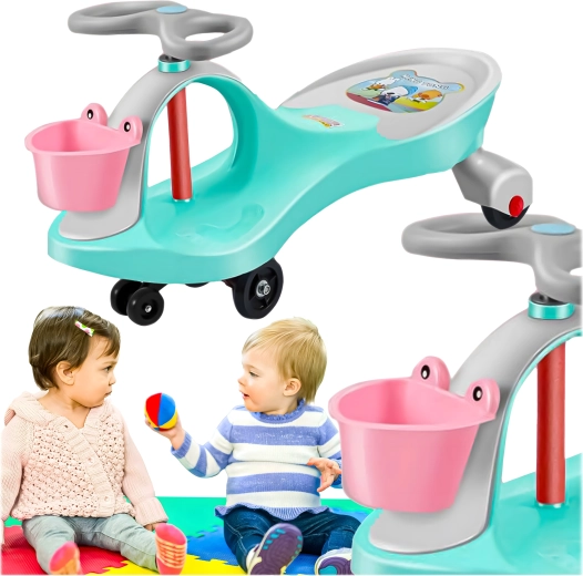 Jeździk grawitacyjny balansowy swing car dla dzieci – zielony