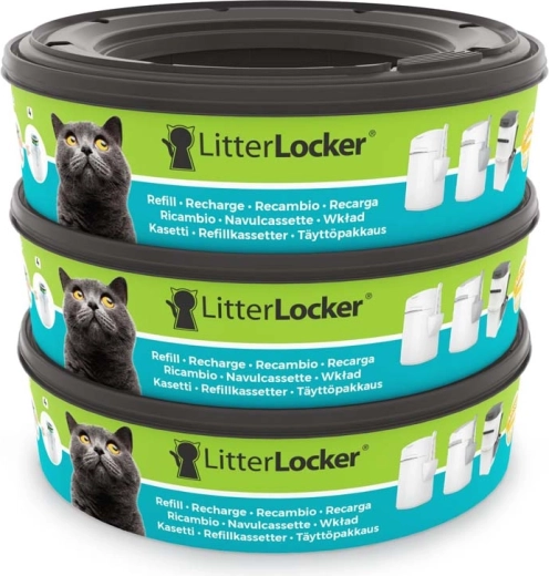 LitterLocker wkłady do kosza na żwirek dla kota (3 szt.)