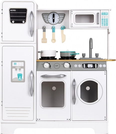 duża biała drewniana kuchnia dla dzieci ECOTOYS