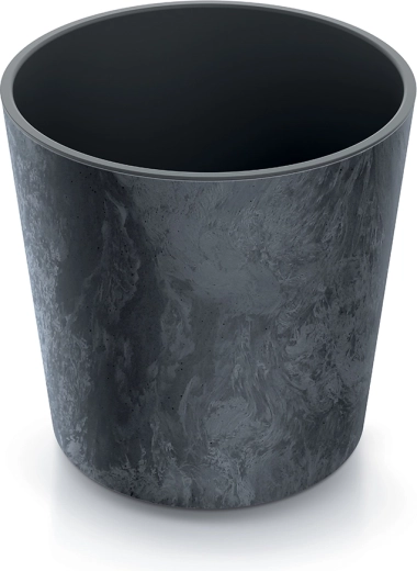 Donica Urbi Round Effect z wkładem 30 cm antracyt
