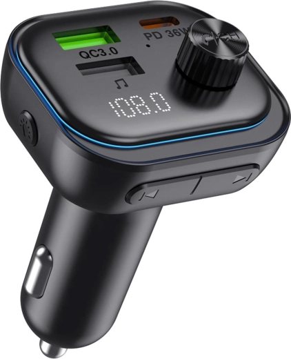 Sencor Bluetoothowy transmiter FM do samochodu z szybkim ładowaniem PD i QC 3.0