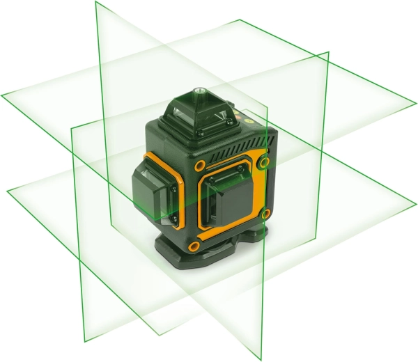 Zielone linie laserowe 3D/360°