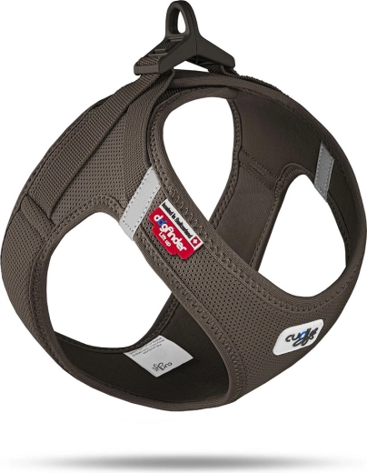 Szelki Curli dla psów Air-Mesh brązowe, rozmiar S (4–7 kg)