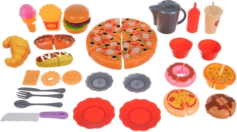Realistyczne menu fast food do zabawy w role