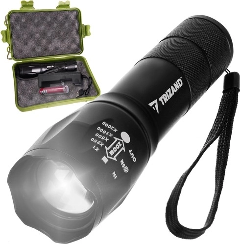 Taktyczna latarka CREE LED T6 z ładowaniem USB