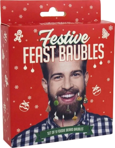 Gift Republic świąteczne ozdoby do brody – zestaw 9 szt.