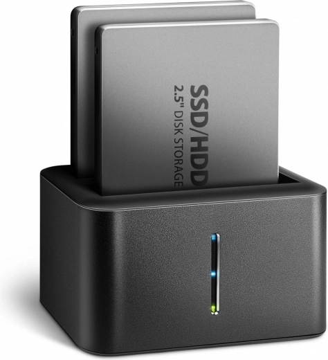 Mini stacja dokująca Axagon dla 2x 2,5" SATA SSD/HDD z funkcją klonowania