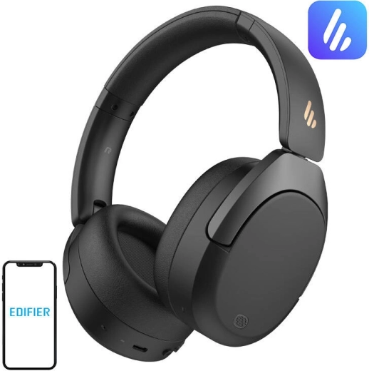 Edifier W830NB bezprzewodowe słuchawki z ANC, czarne