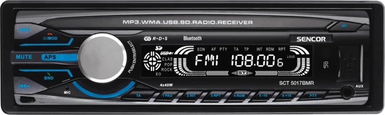 Radio samochodowe SCT z Bluetooth i mikrofonem